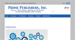 Desktop Screenshot of primepublishers.com