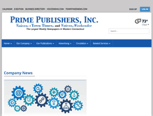 Tablet Screenshot of primepublishers.com